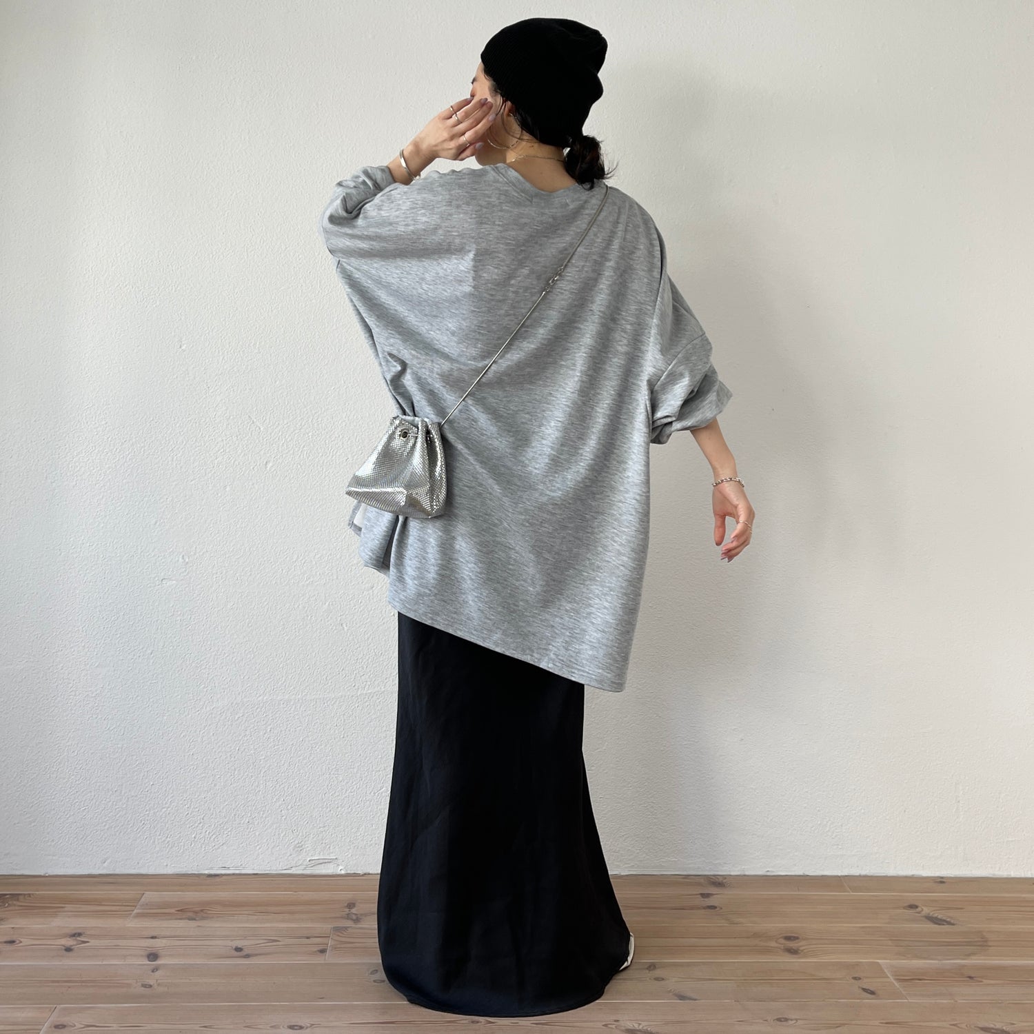 super loose light sweatee / gray