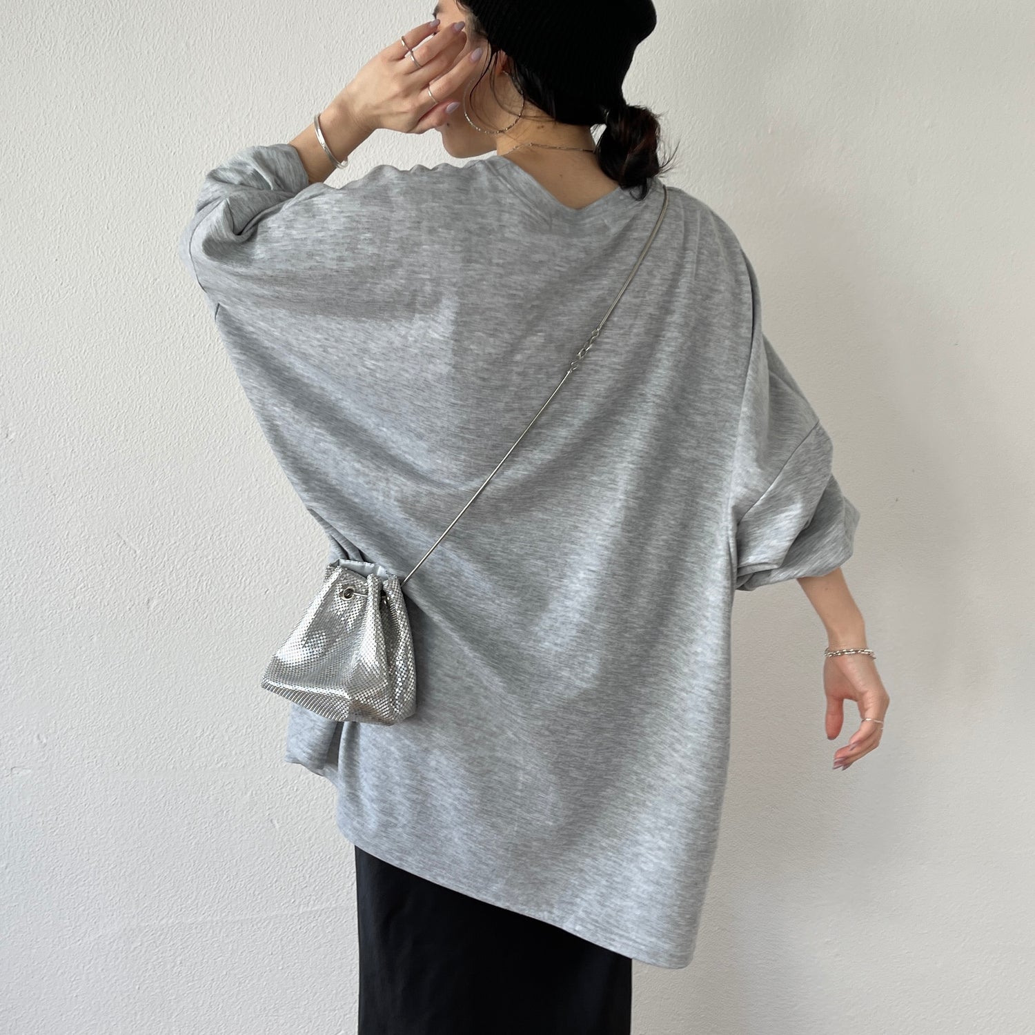 super loose light sweatee / gray