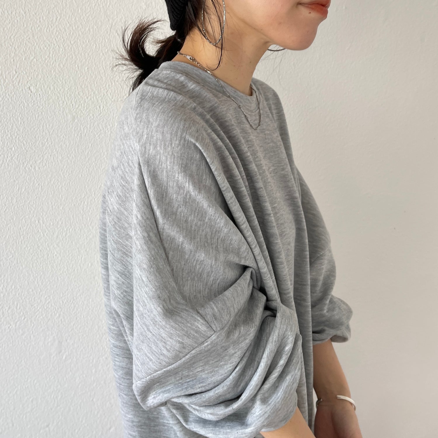 super loose light sweatee / gray