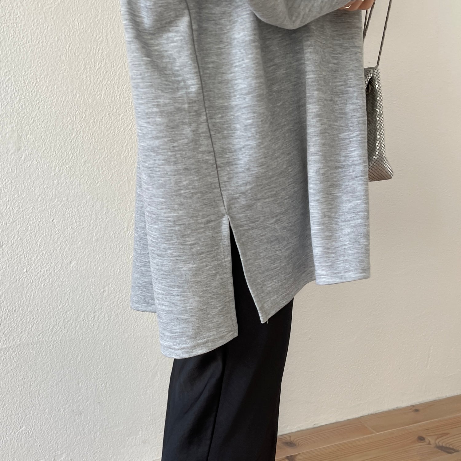 super loose light sweatee / gray