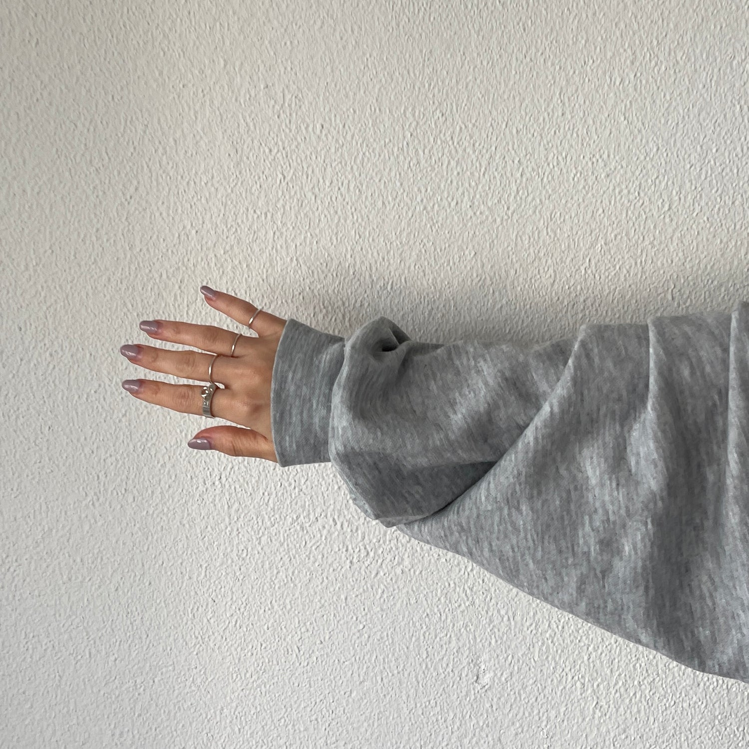 super loose light sweatee / gray