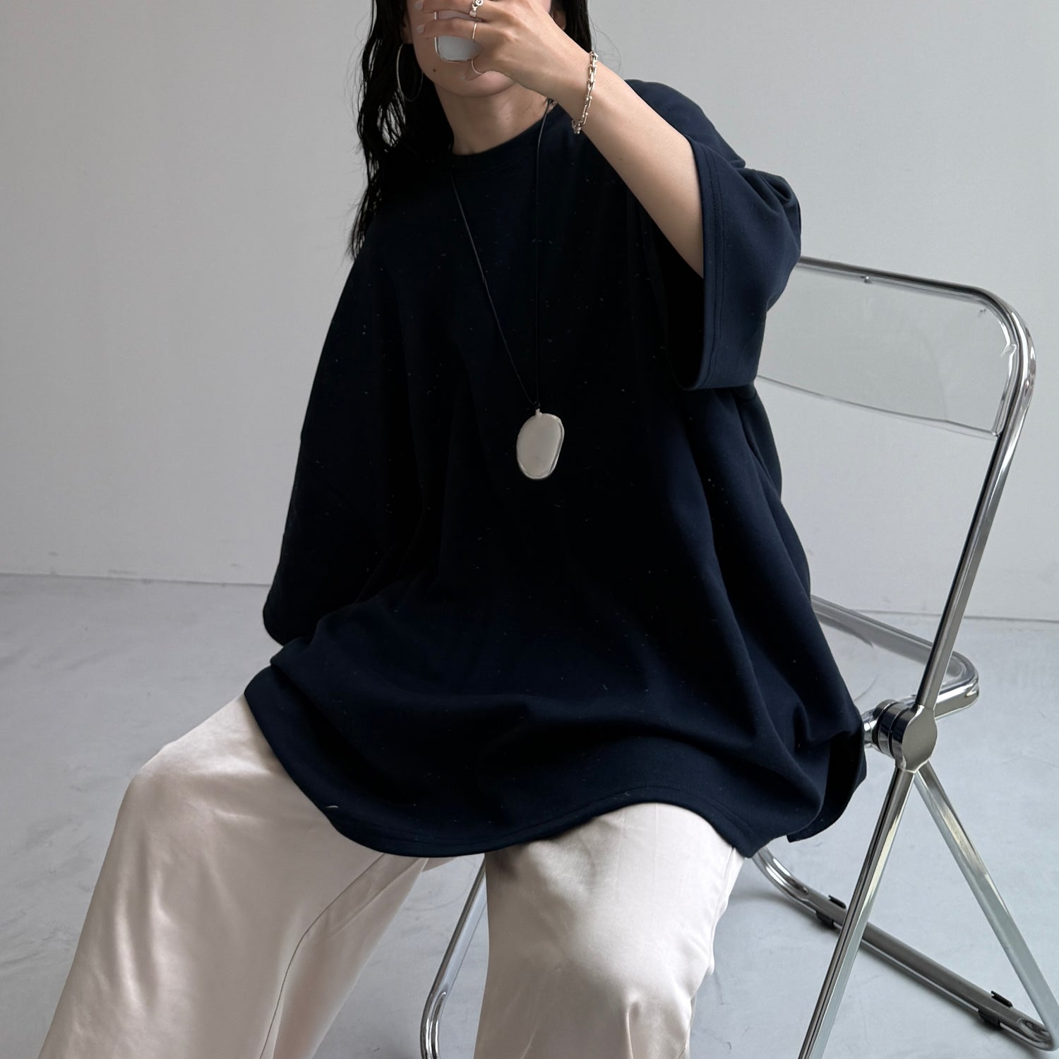 HANSODE sweatee / navy