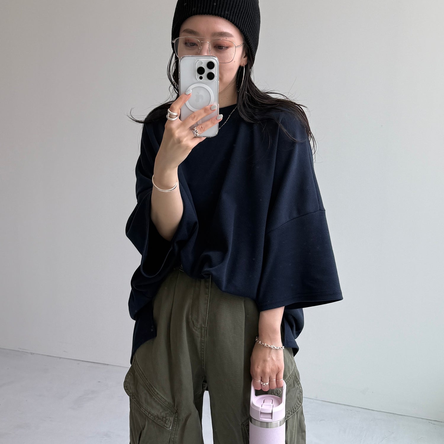 HANSODE sweatee / navy
