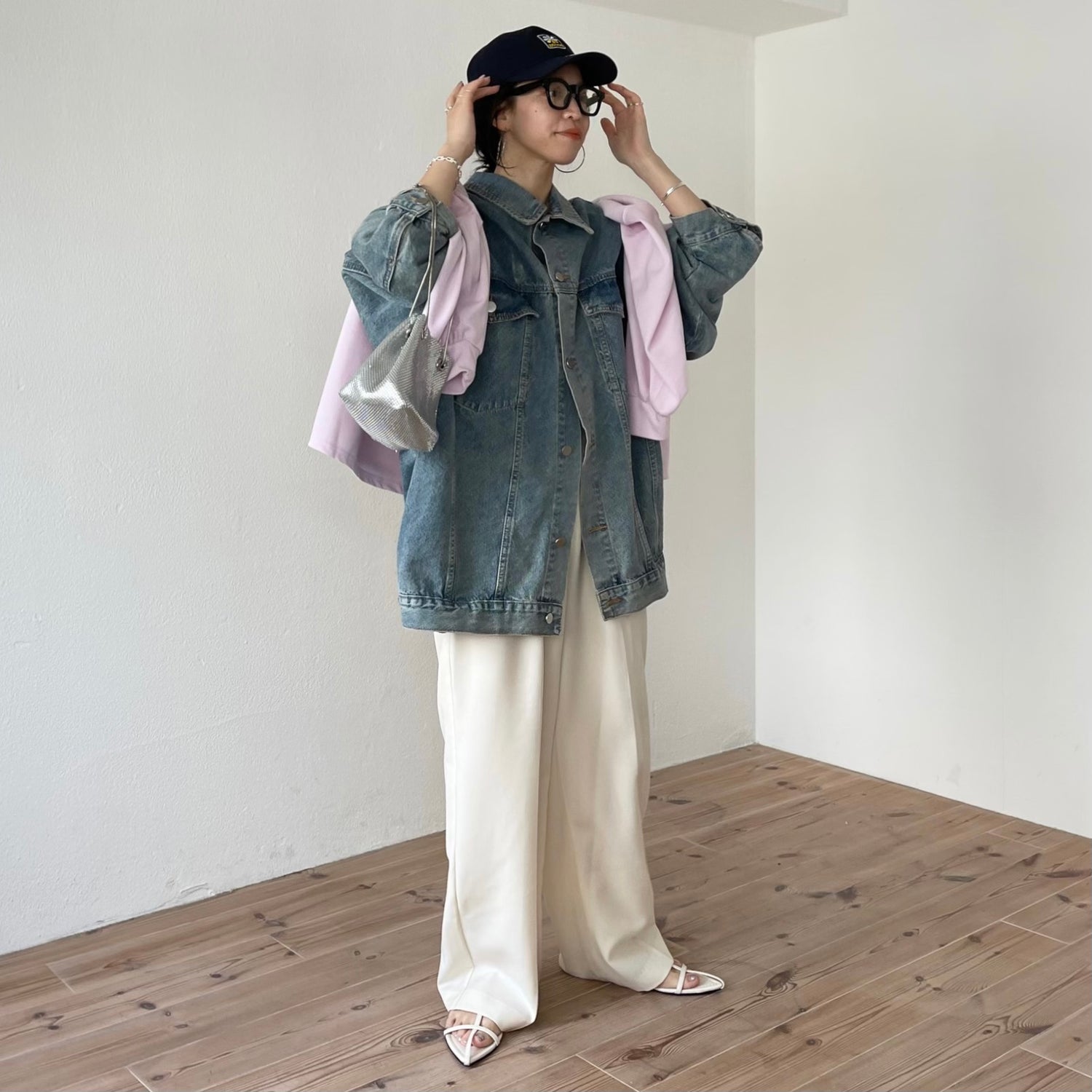 super loose light sweatee / baby pink