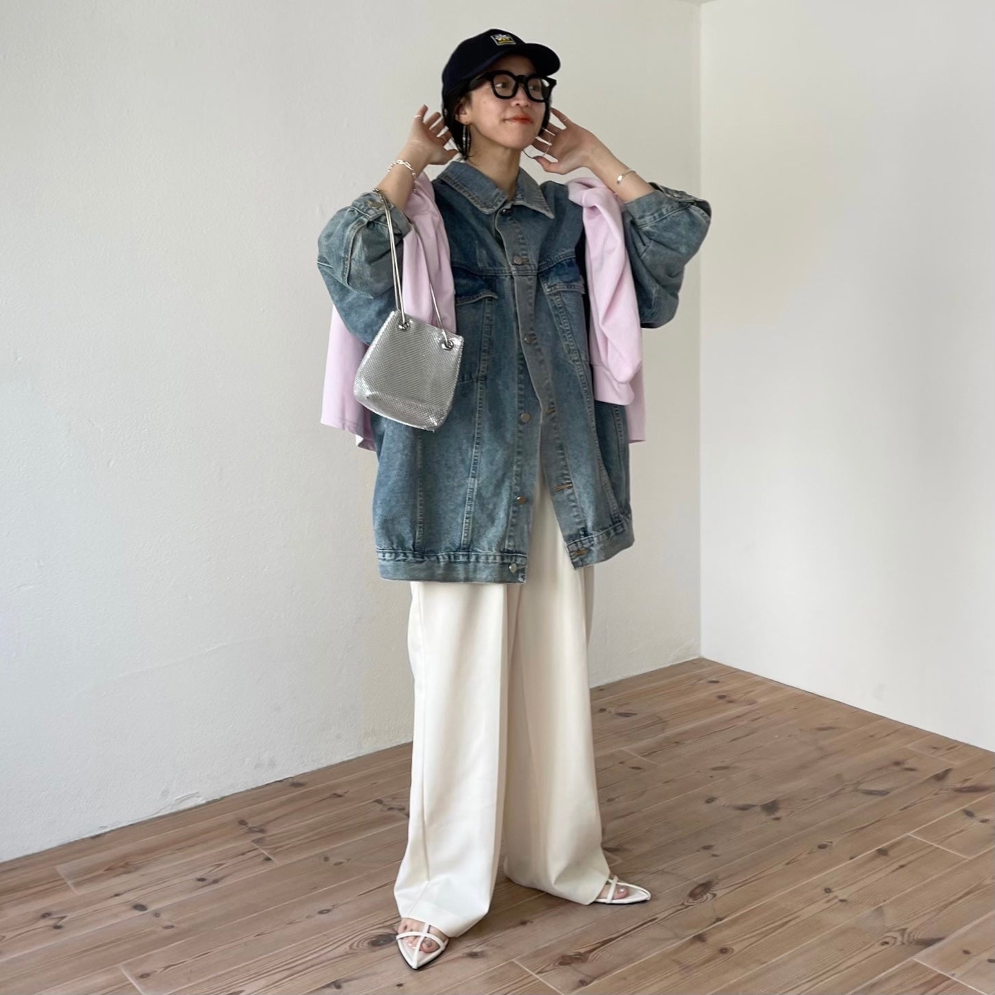 super loose light sweatee / baby pink