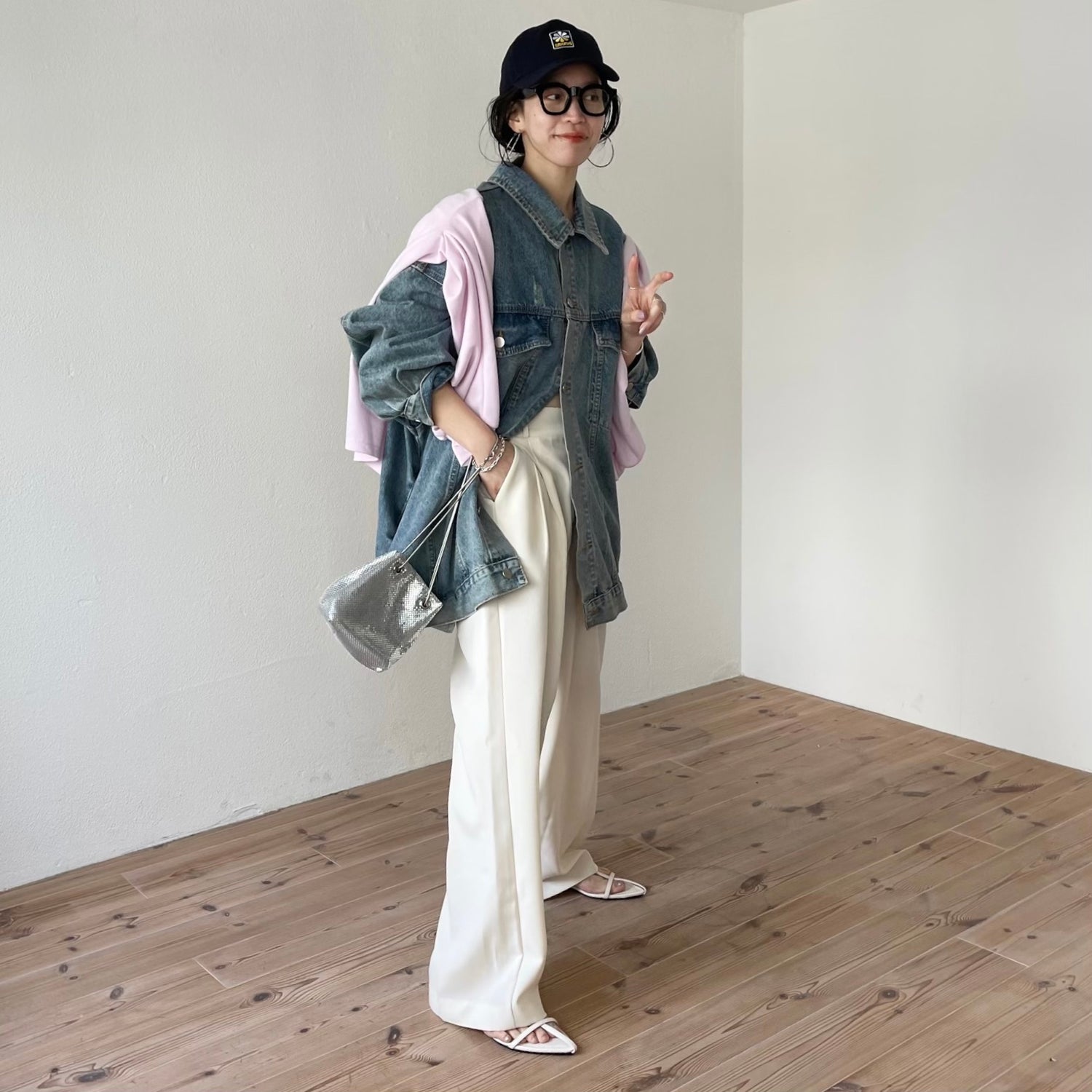 super loose light sweatee / baby pink