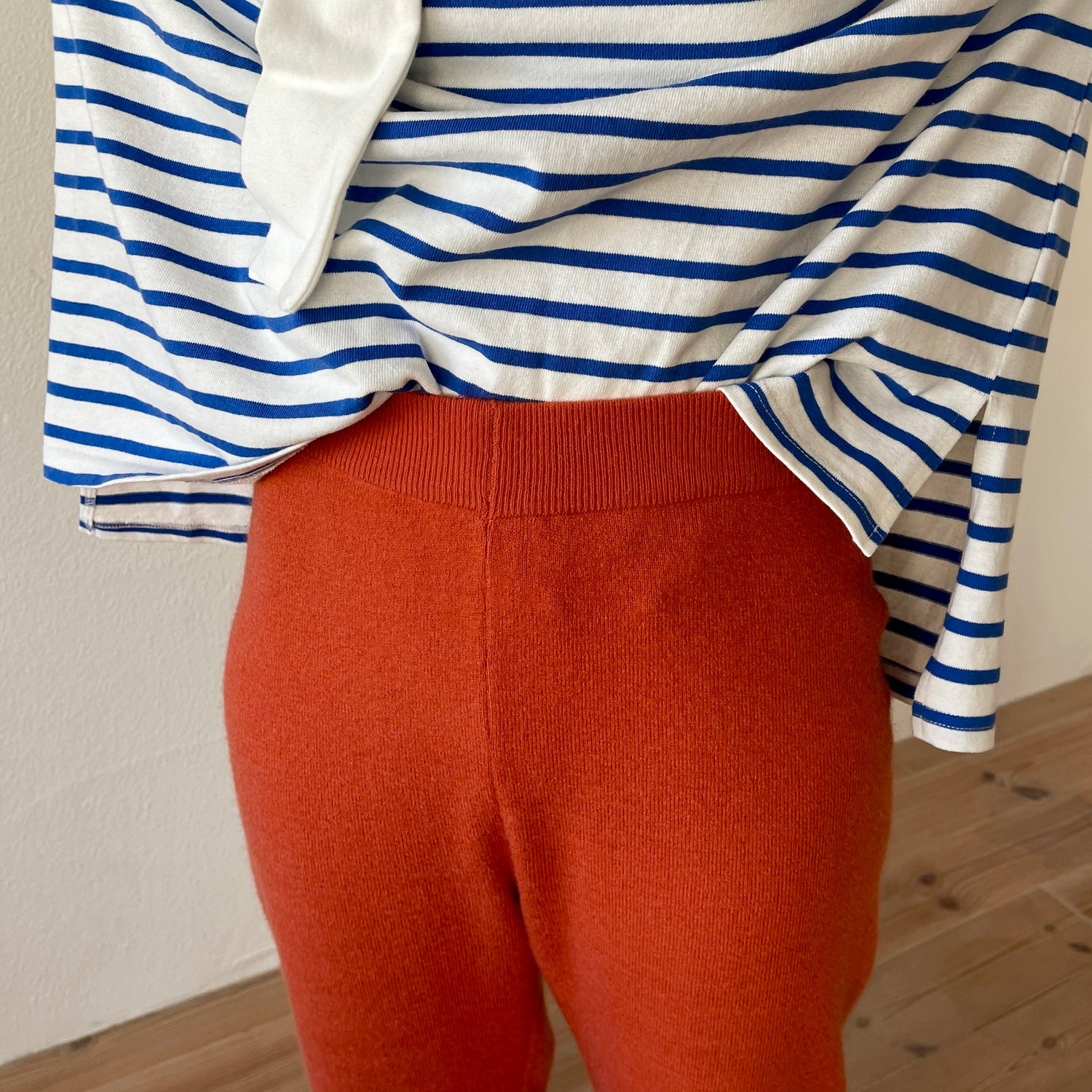 【SAMPLE】alpaca touch knit pants / orange