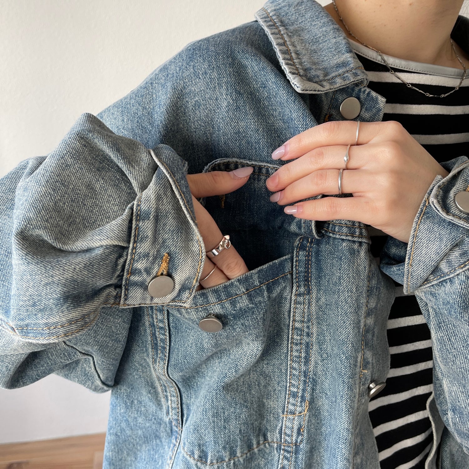 perfect silhouette buddy denim jacket / blue