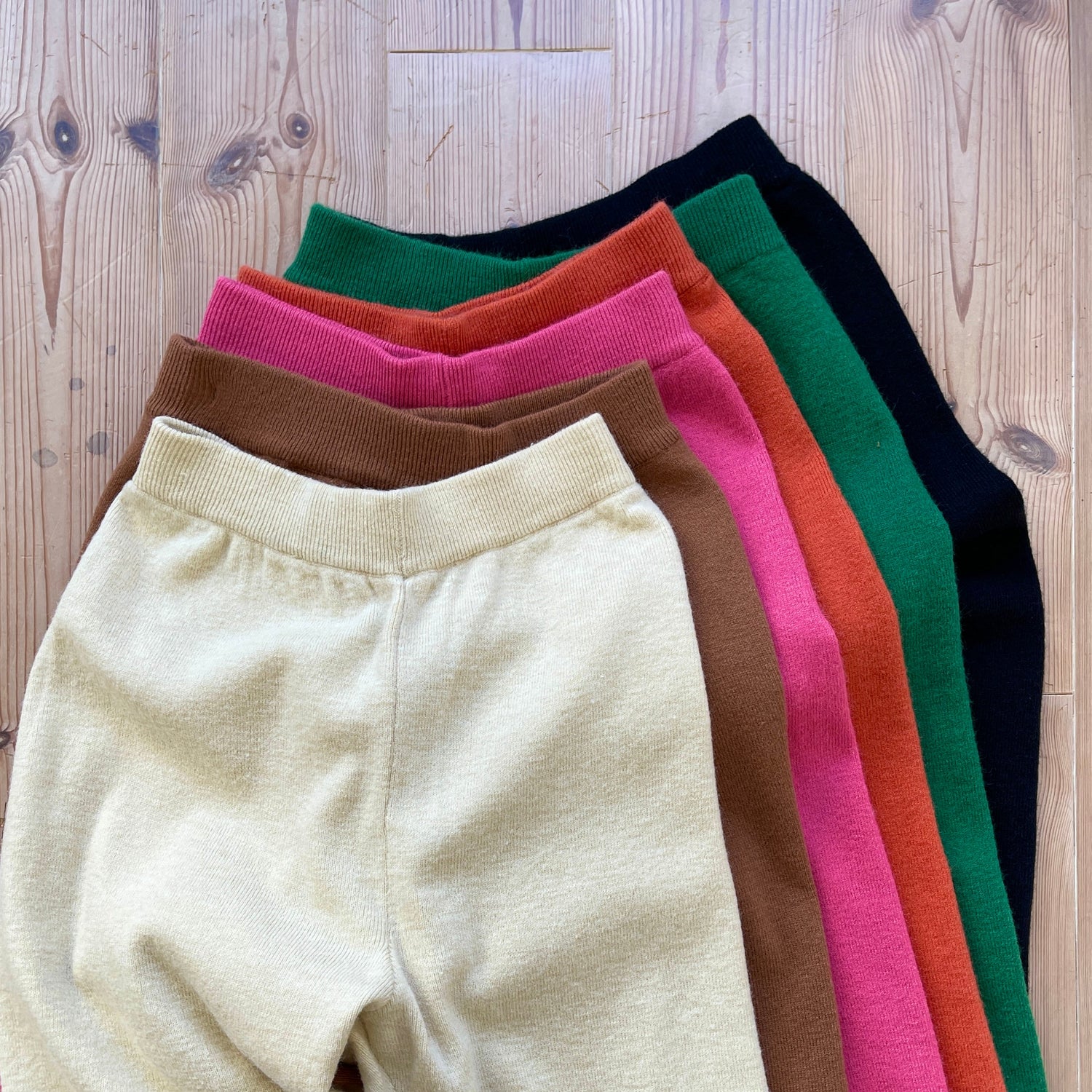 【SAMPLE】alpaca touch knit pants / orange