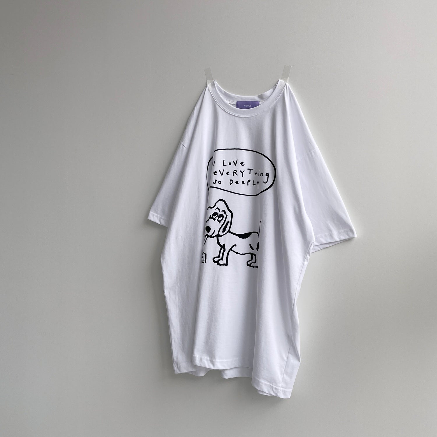 lovely dog tee / ivory