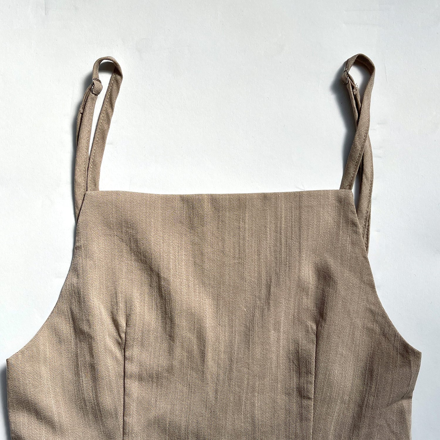 【SAMPLE】high waist salopette/ beige