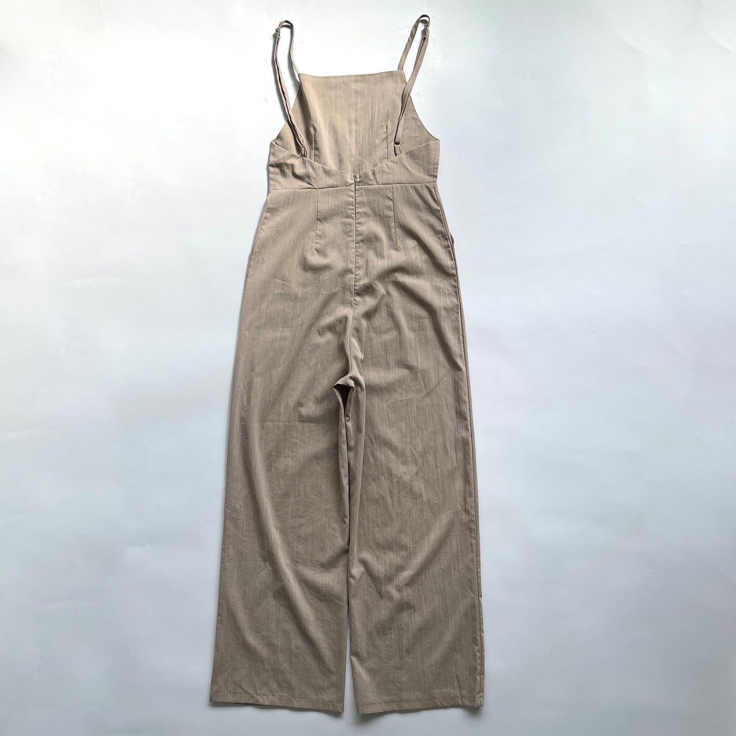 【SAMPLE】high waist salopette/ beige