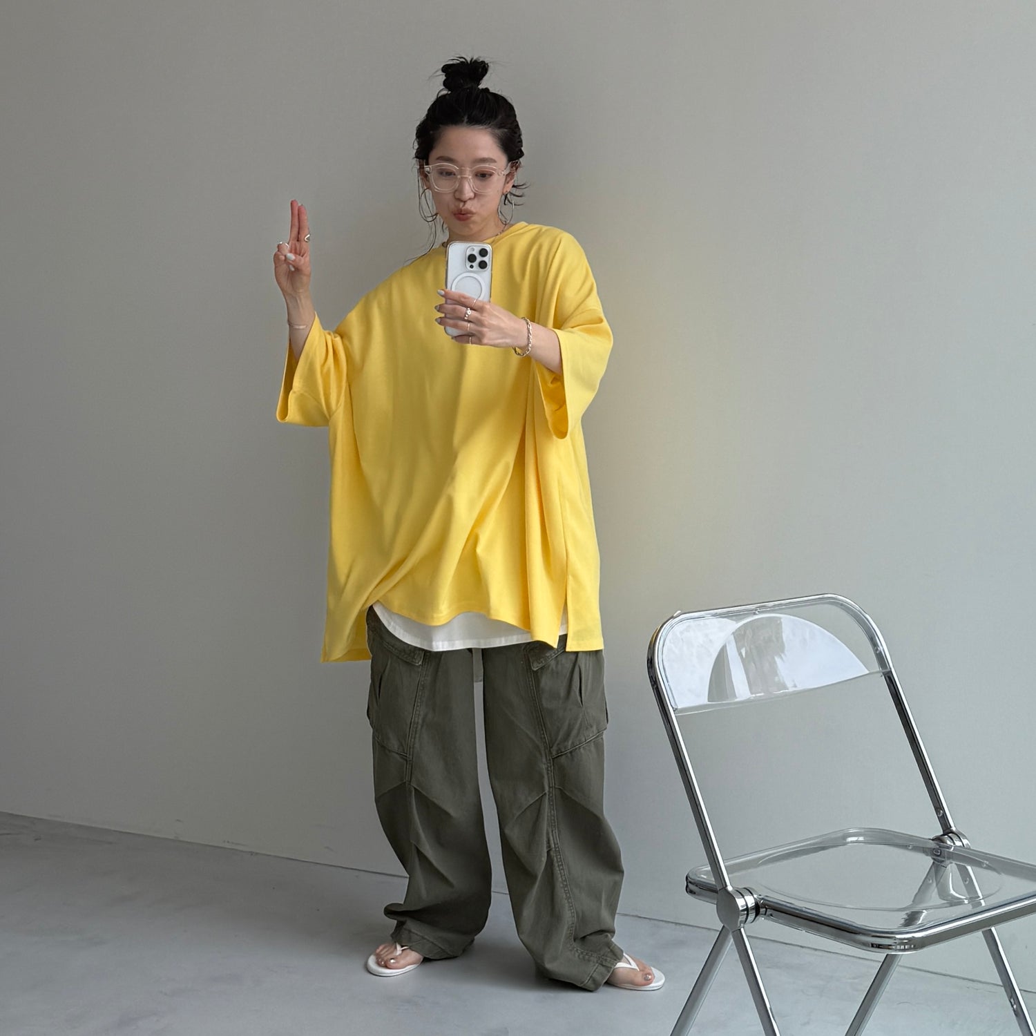 HANSODE sweatee / light yellow