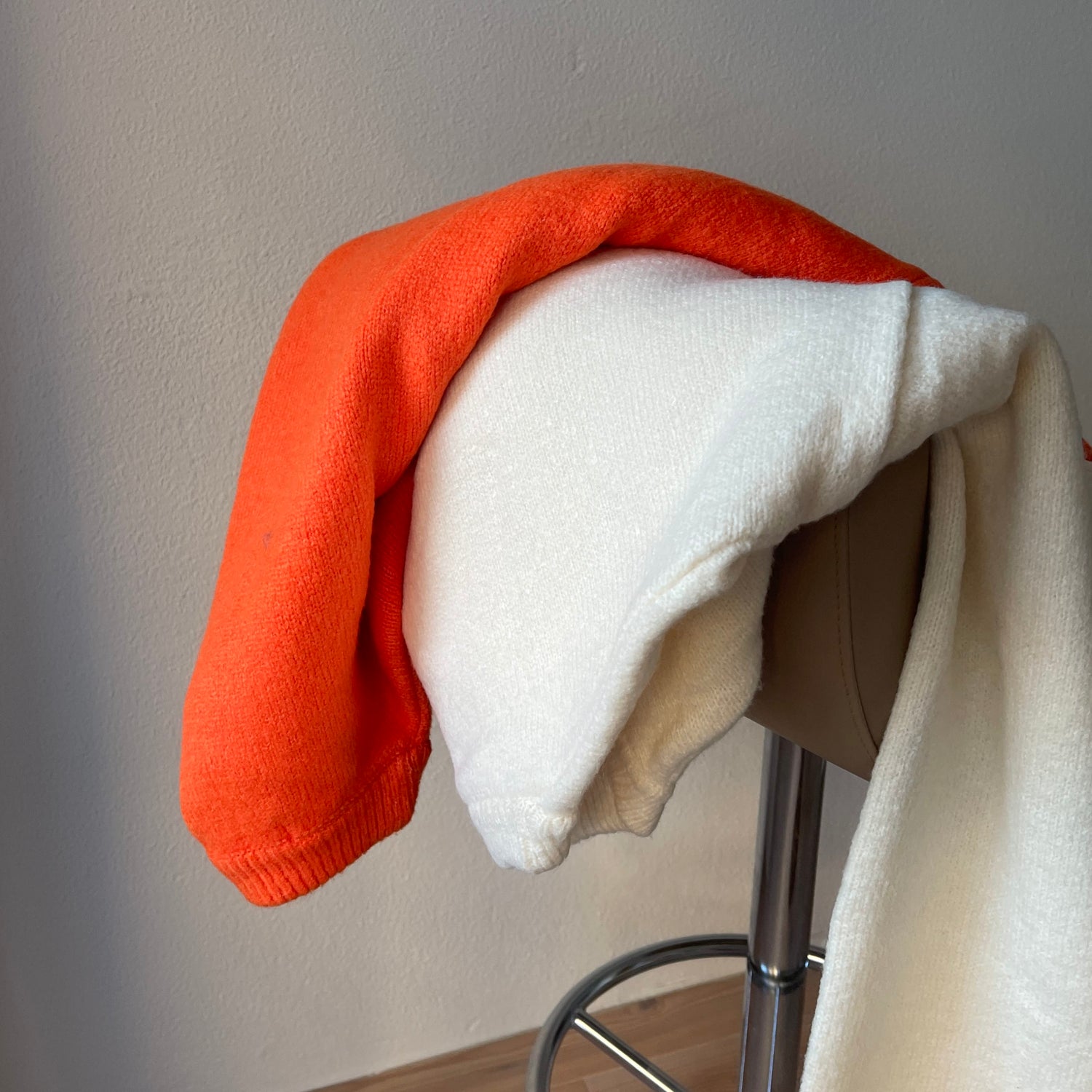 over size loose knit / orange