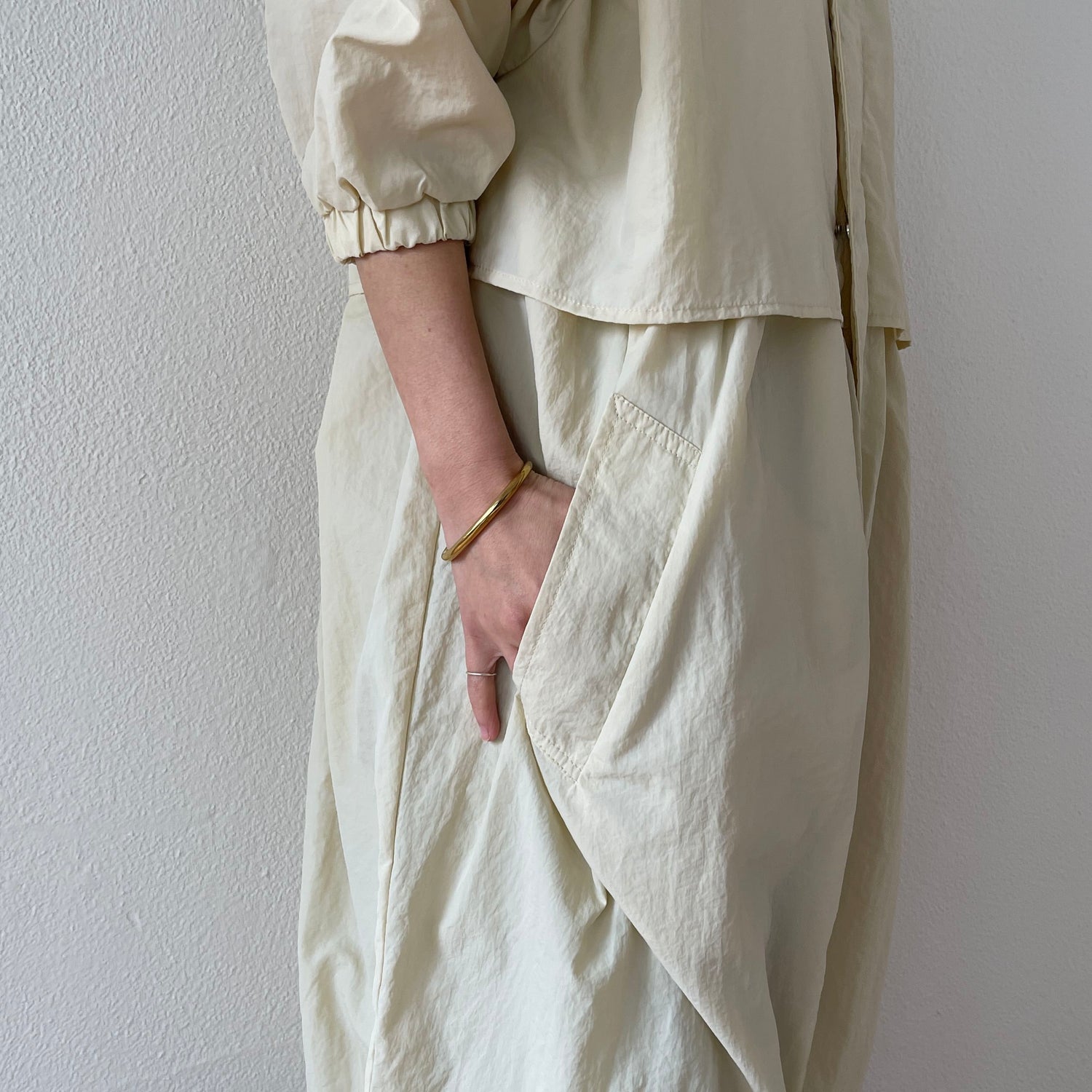 2way airy mods coat / ivory