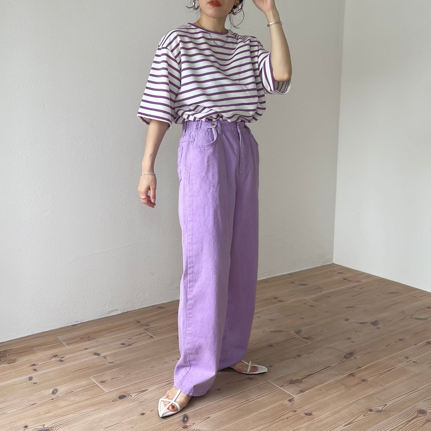 loose fit candy denim / purple