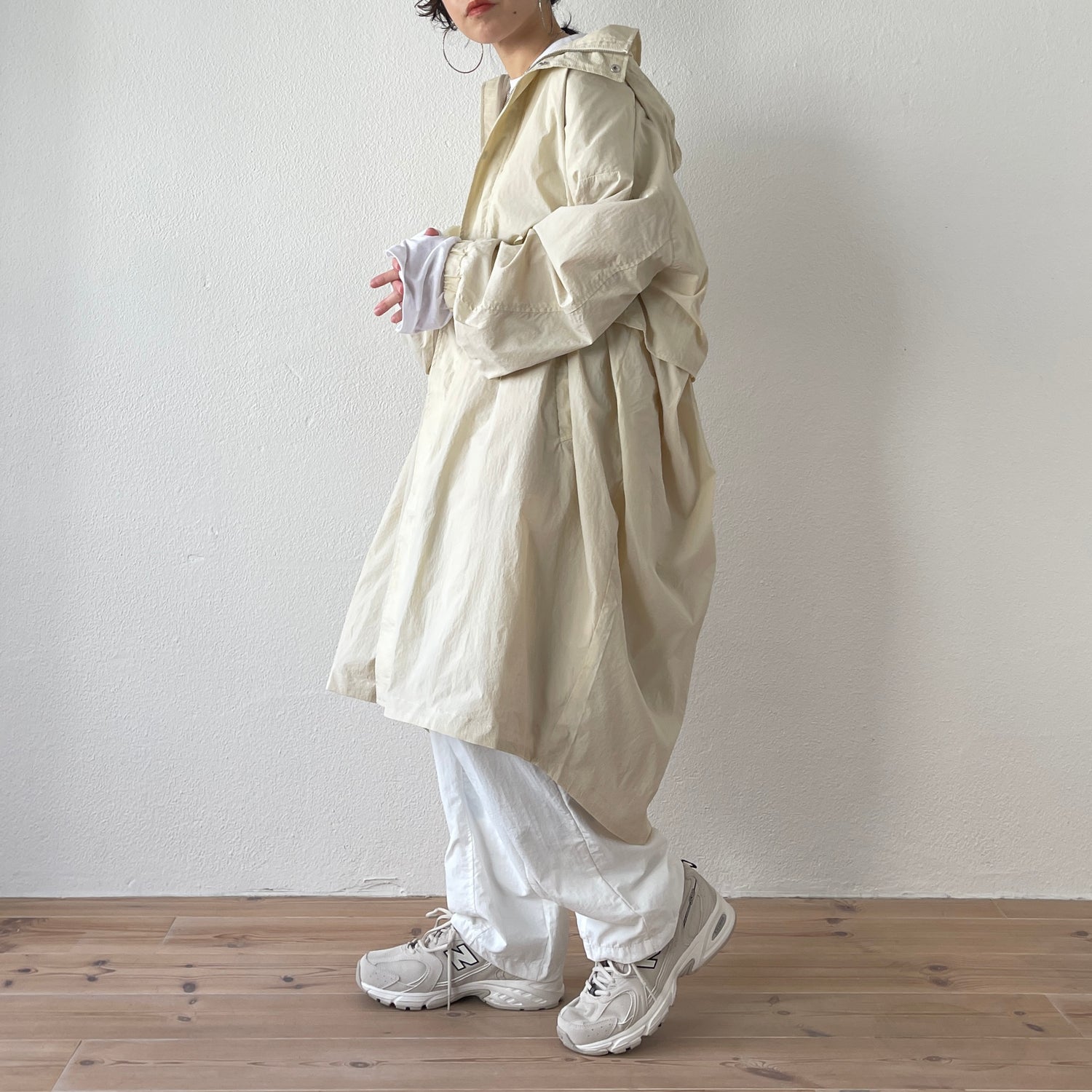 2way airy mods coat / ivory