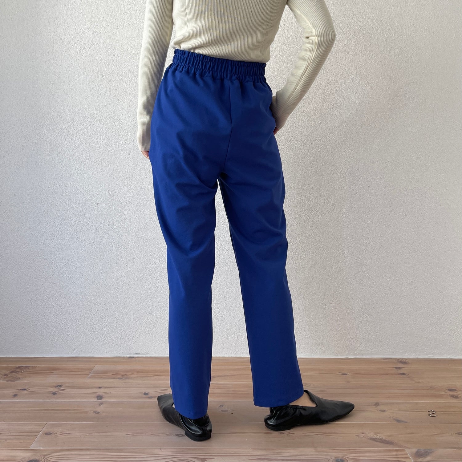 center line relax sweat pants / blue