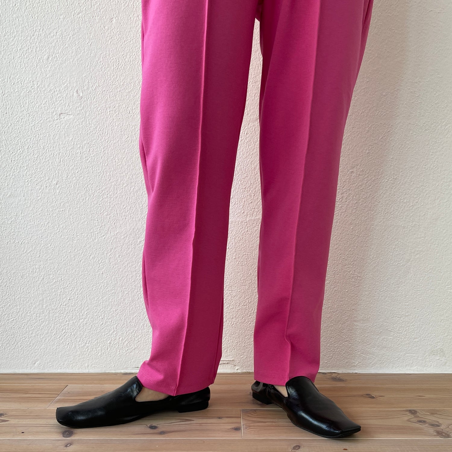 center line relax sweat pants / pink