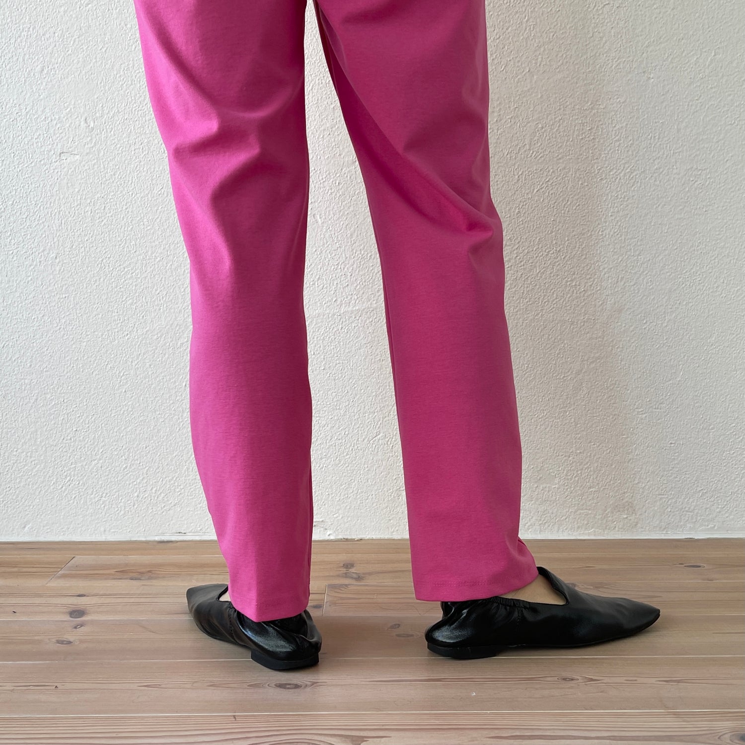center line relax sweat pants / pink