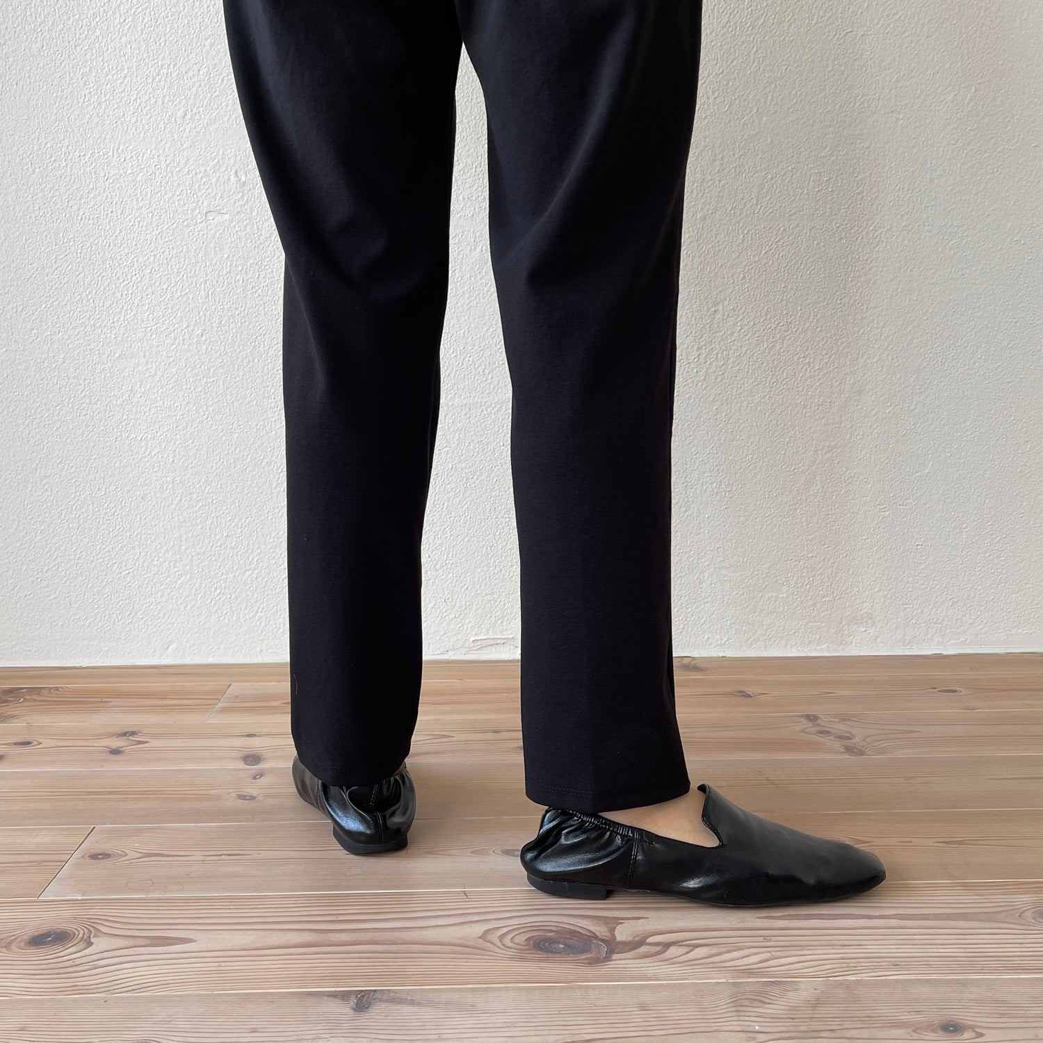 center line relax sweat pants / black