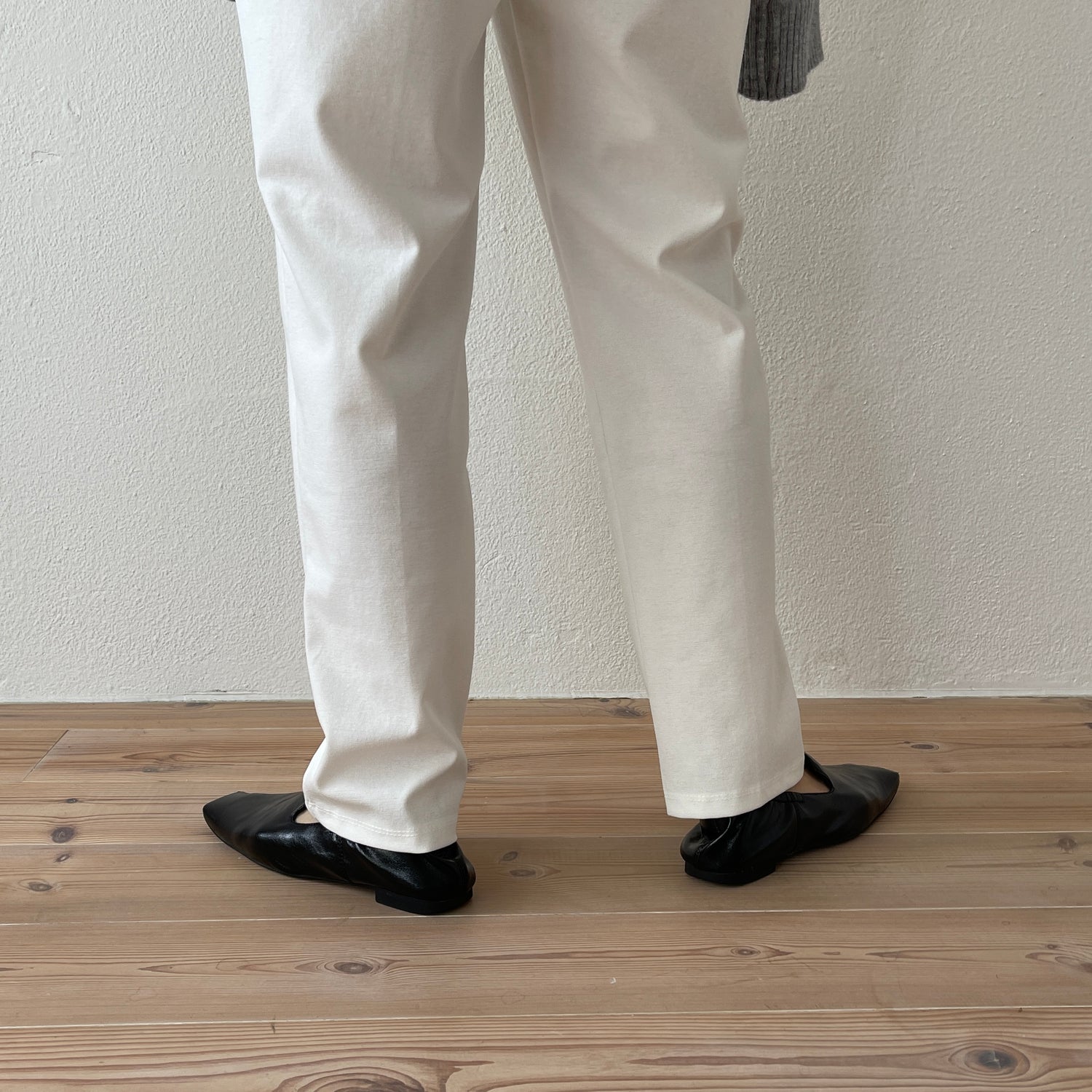 center line relax sweat pants / ivory