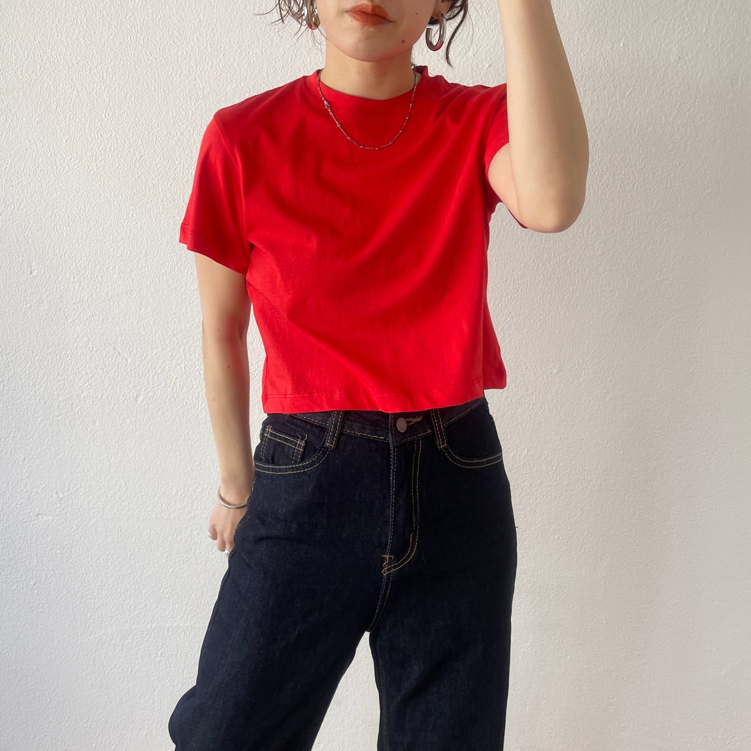 daily daily compact tee / red