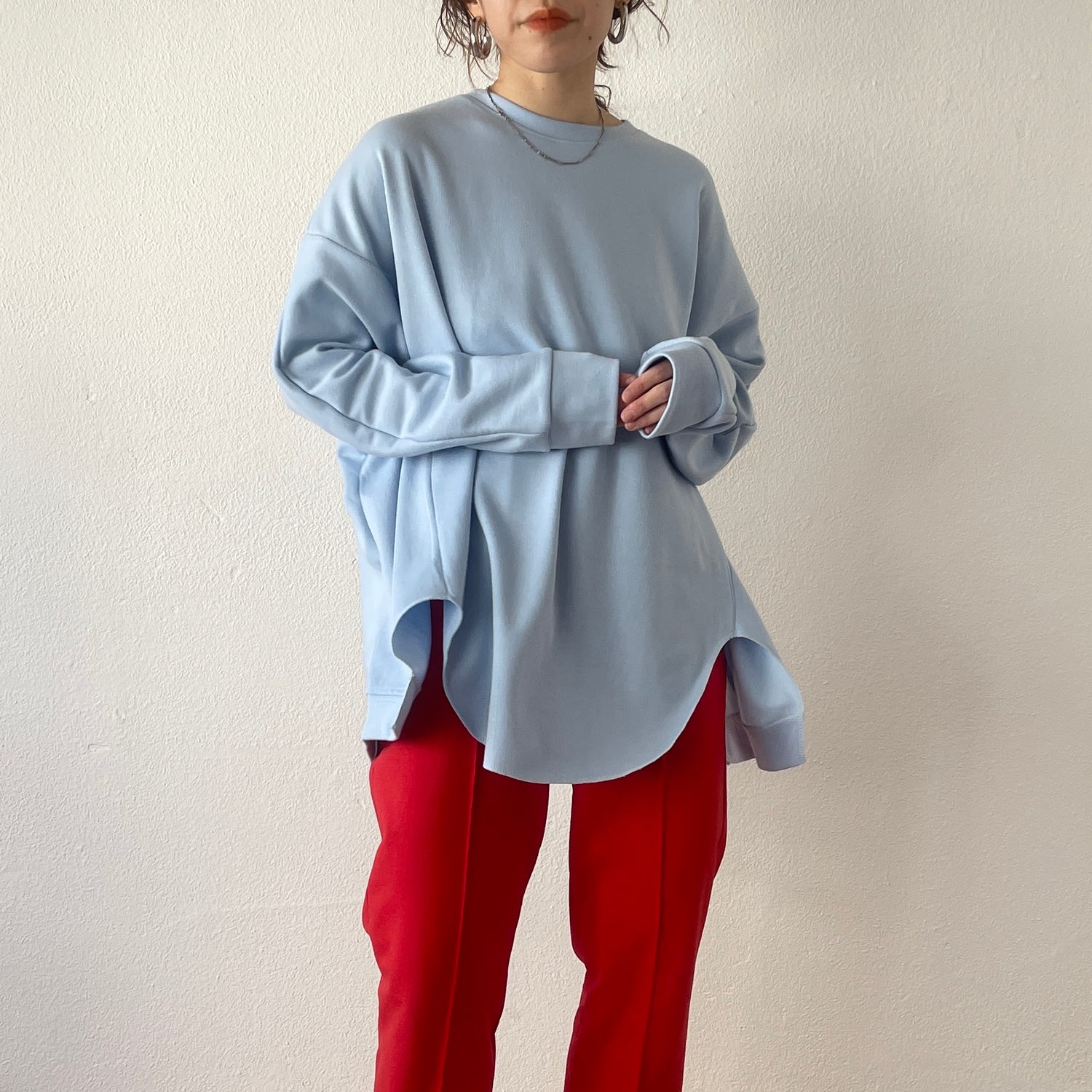 asymmetry design sweat / sky blue
