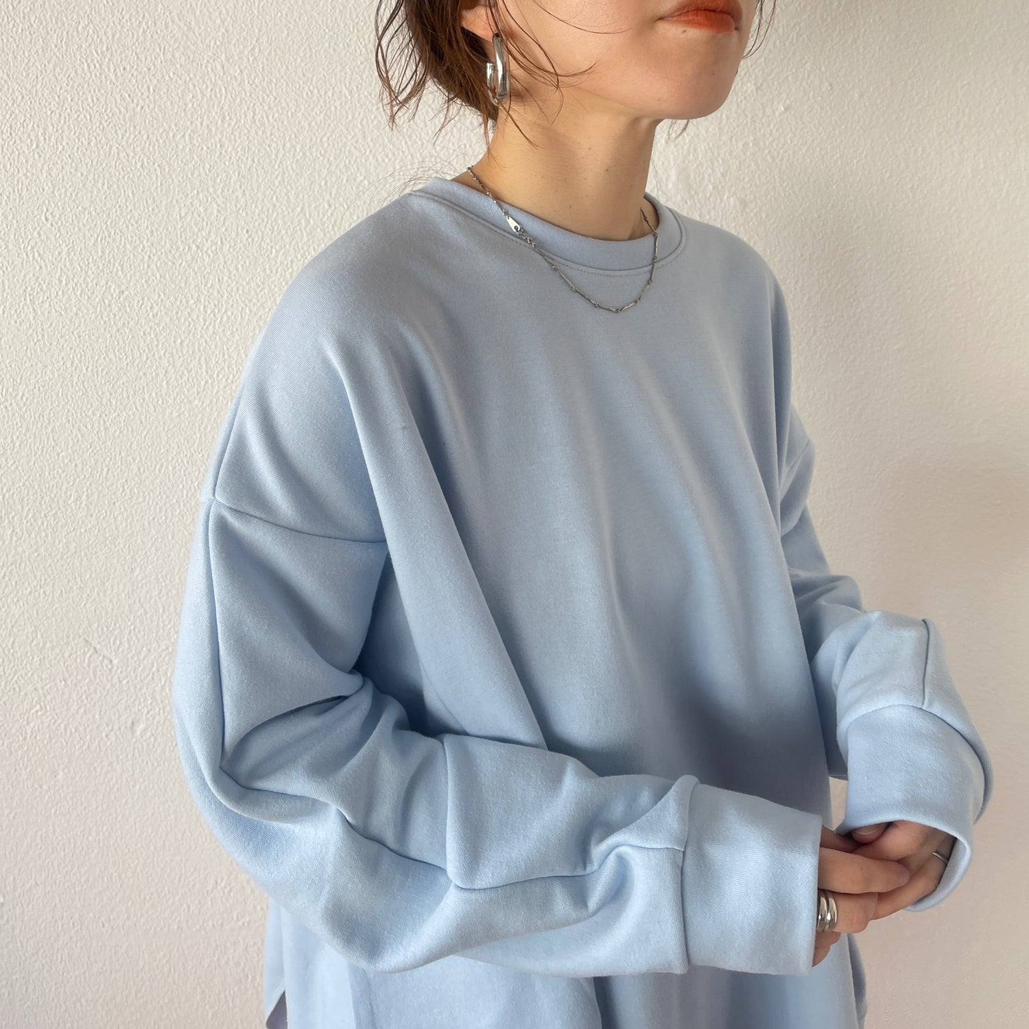 asymmetry design sweat / sky blue