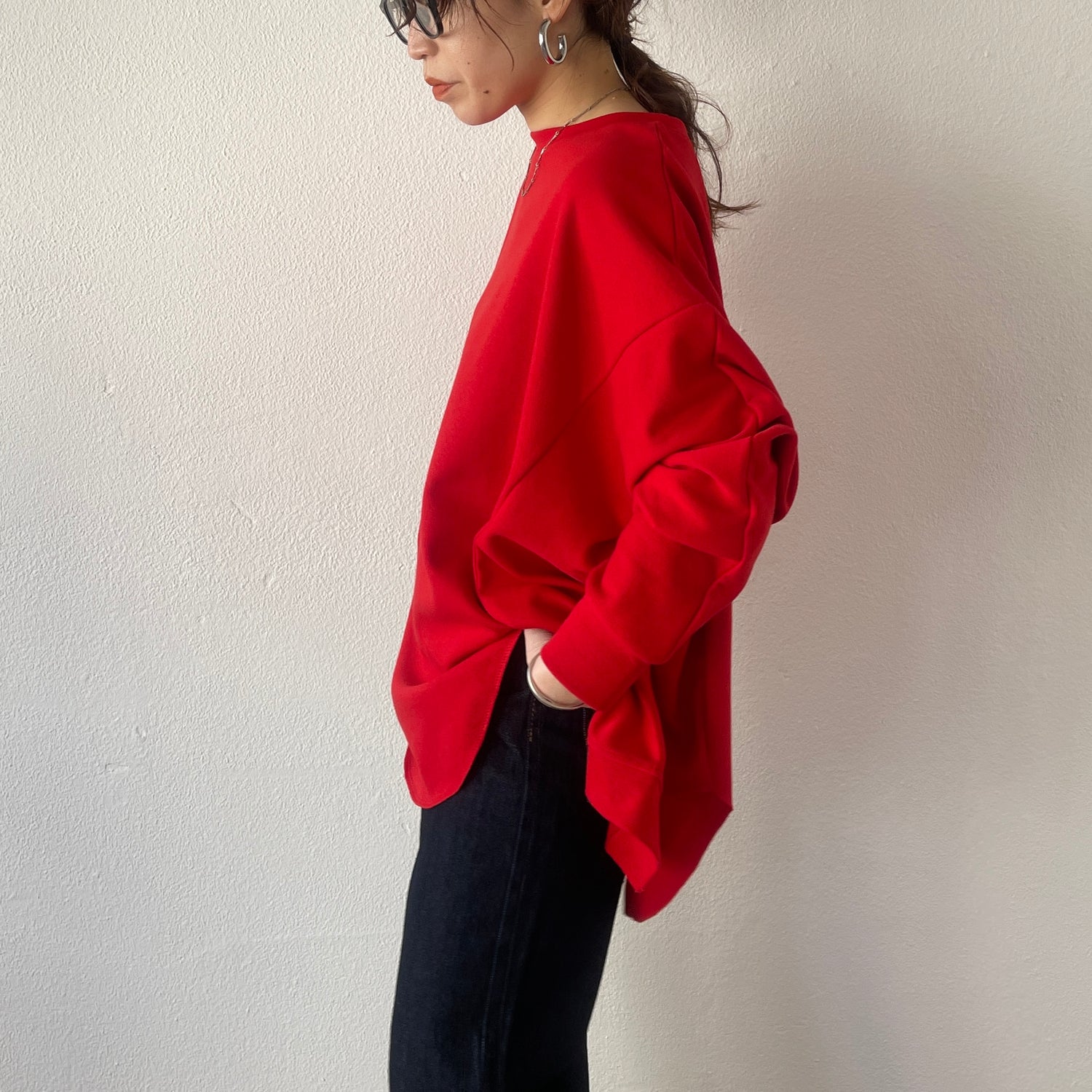 asymmetry design sweat / red
