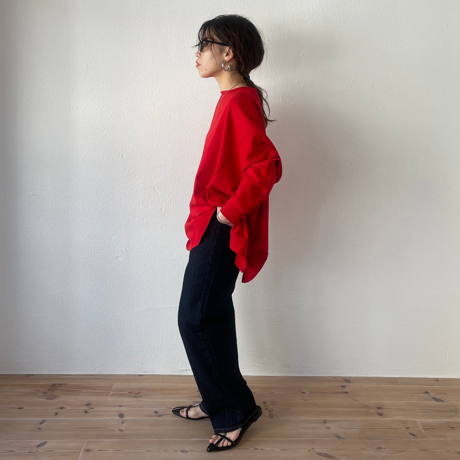 asymmetry design sweat / red