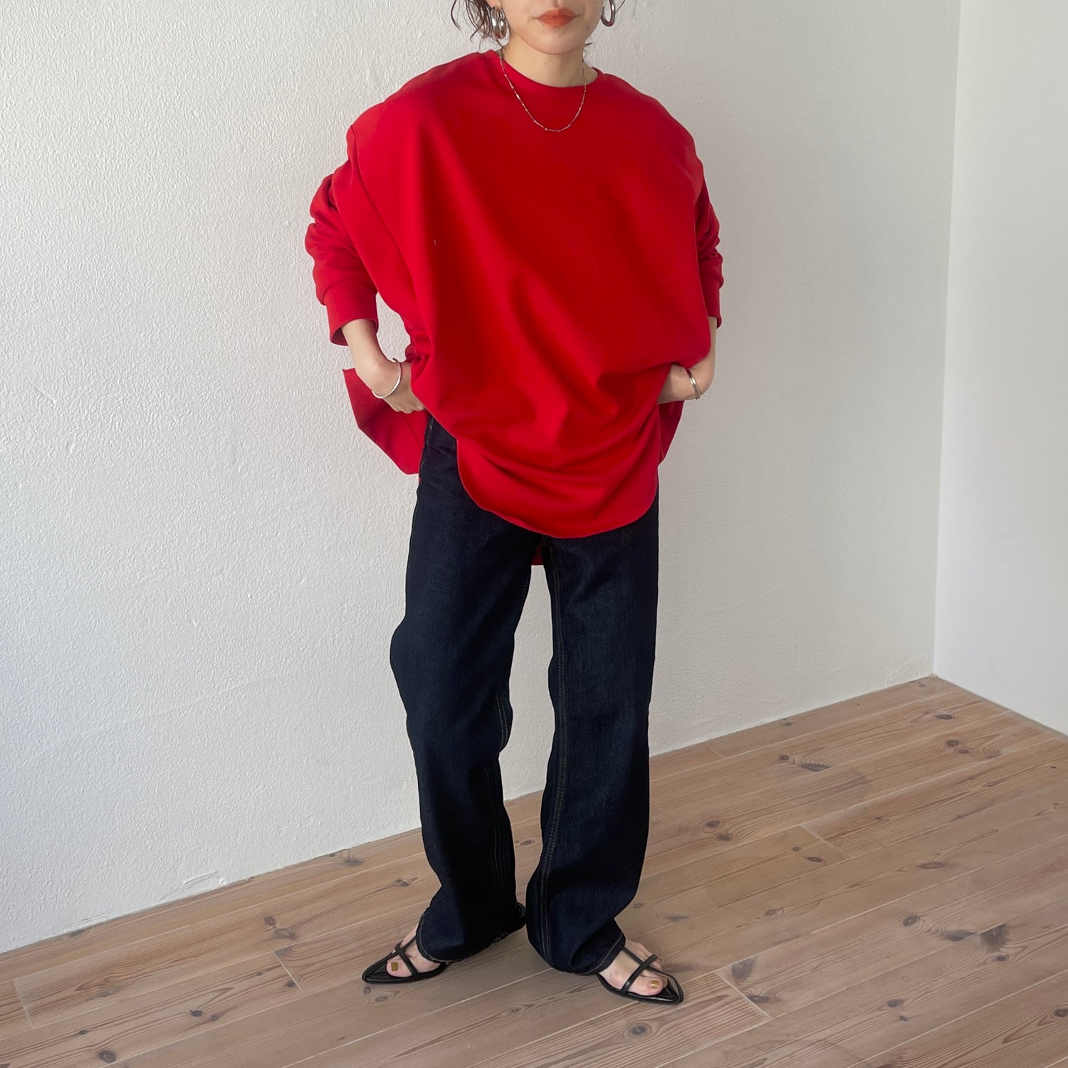 asymmetry design sweat / red