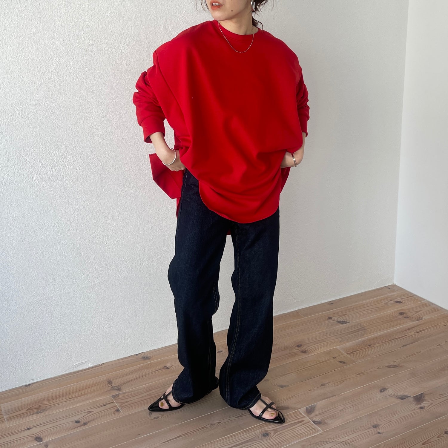 asymmetry design sweat / red