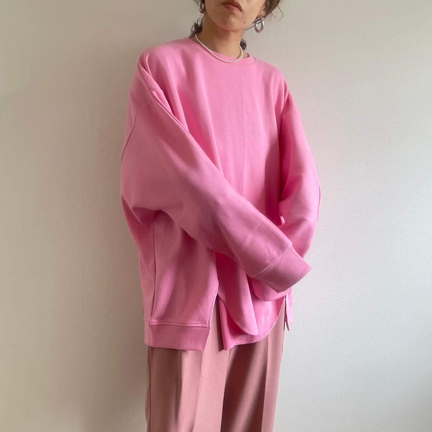 asymmetry design sweat / pink