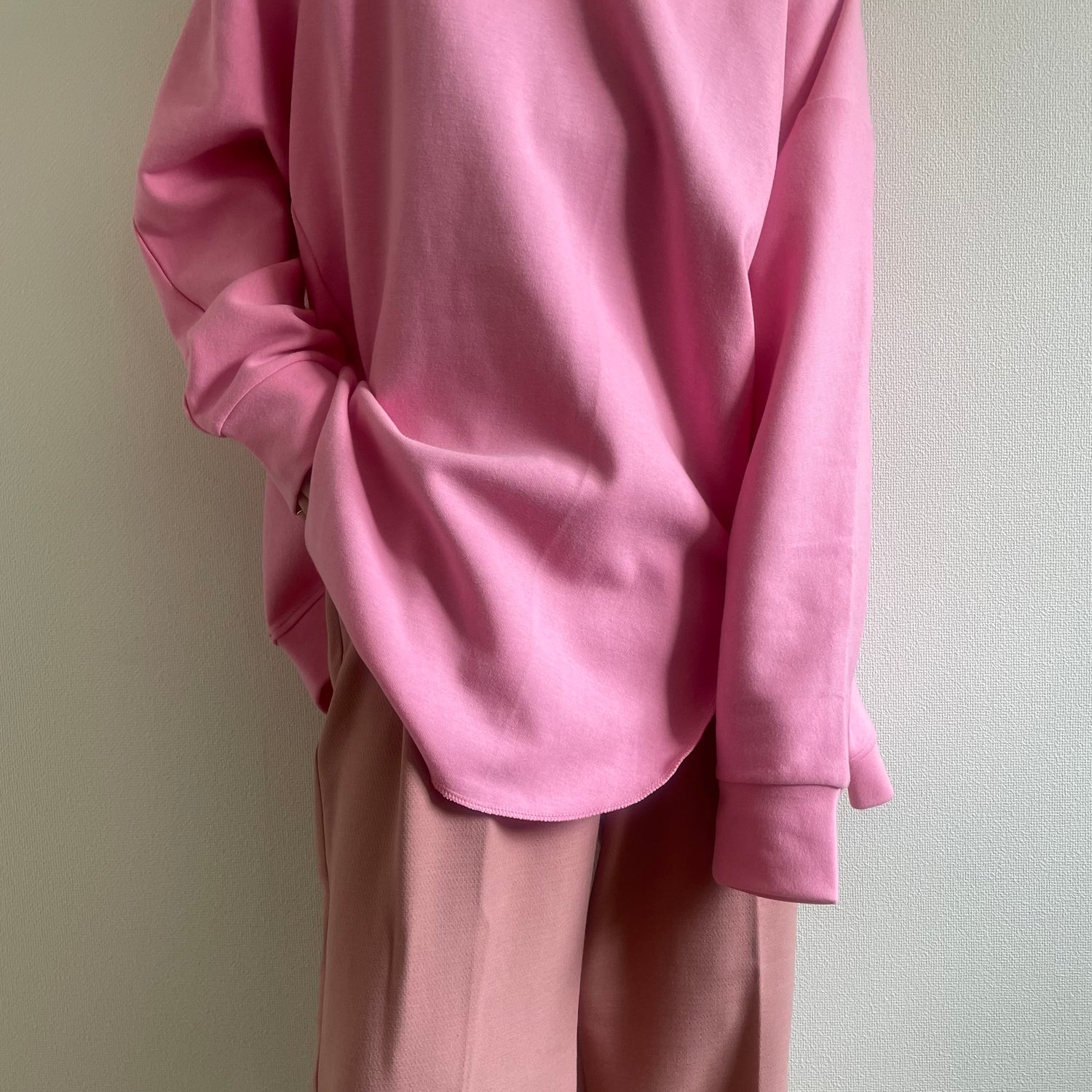 asymmetry design sweat / pink