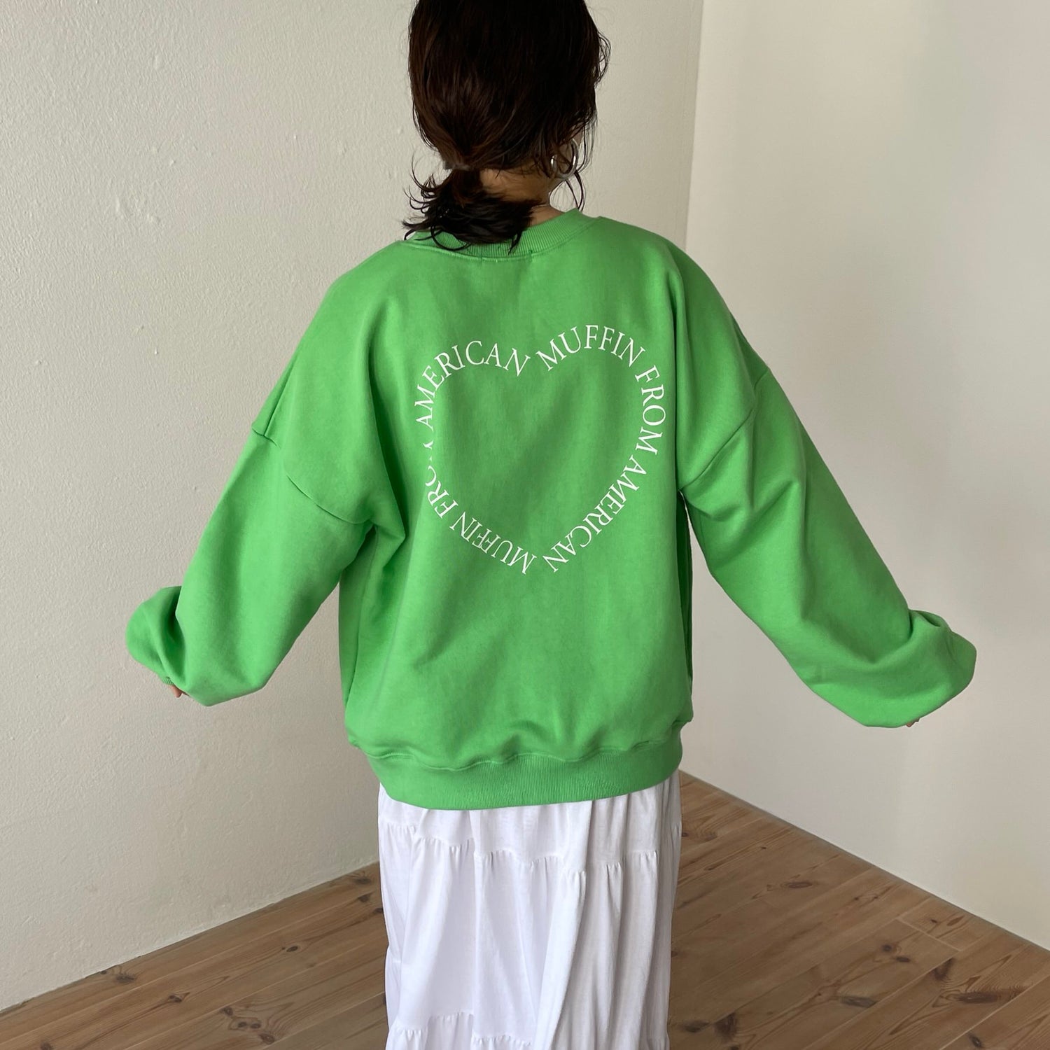 american muffin sweat / green