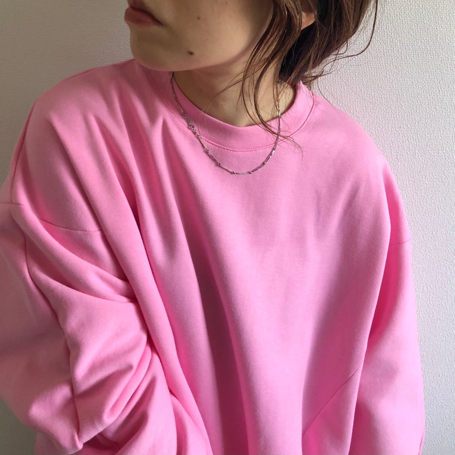 asymmetry design sweat / pink