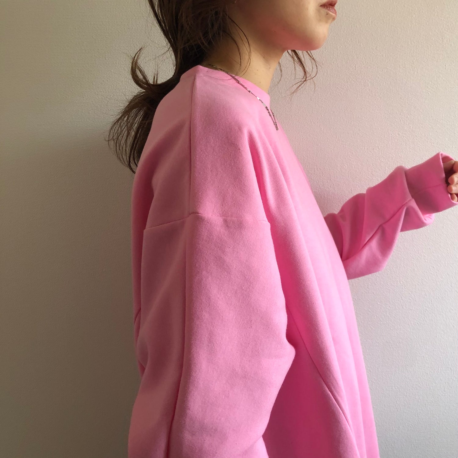 asymmetry design sweat / pink