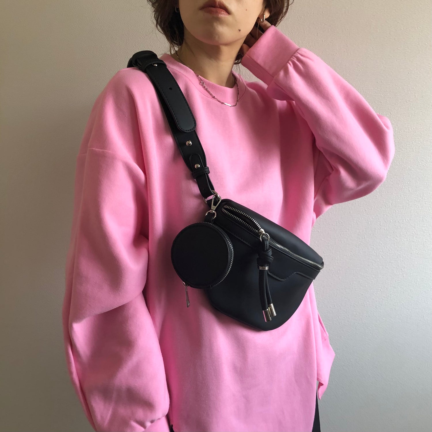 asymmetry design sweat / pink