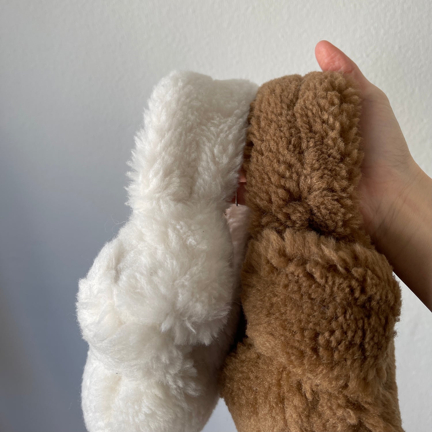poodle boa bag / brown