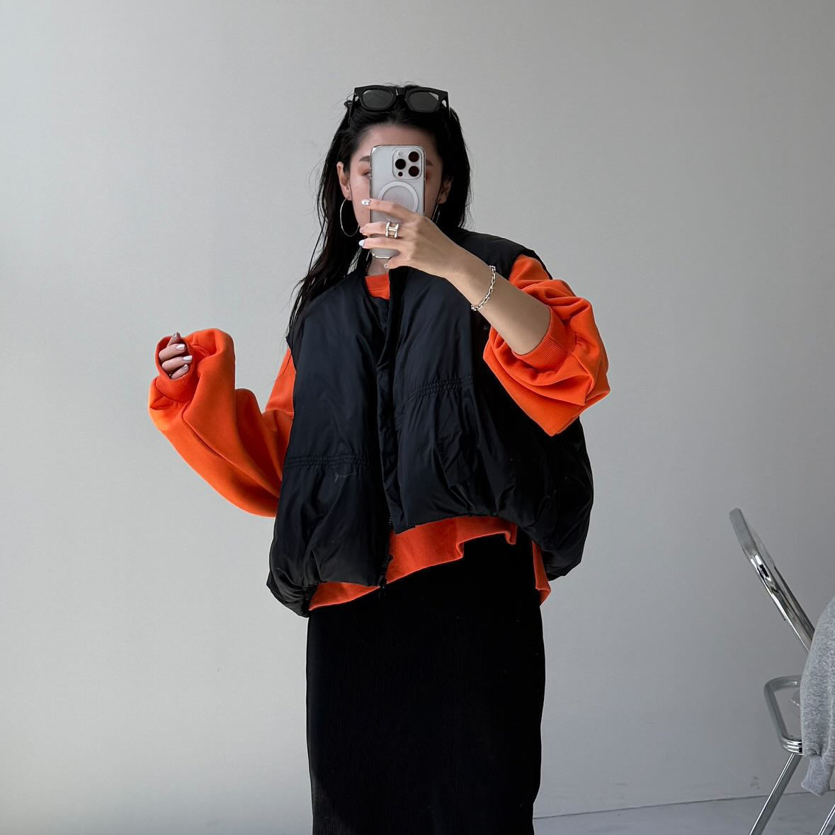 OSUMITSUKI sweat / orange [SHORT or FREE]