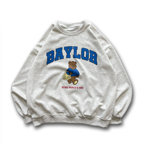 shopping bear sweat / oatmeal