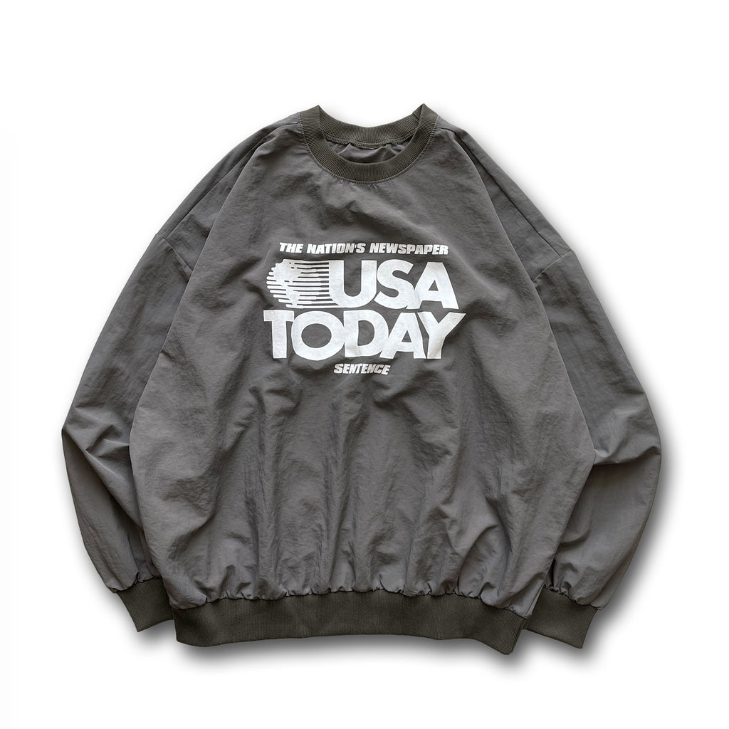 USA TODAY nylon tee / chacoal | wee9s | ウィークス オフィシャル 