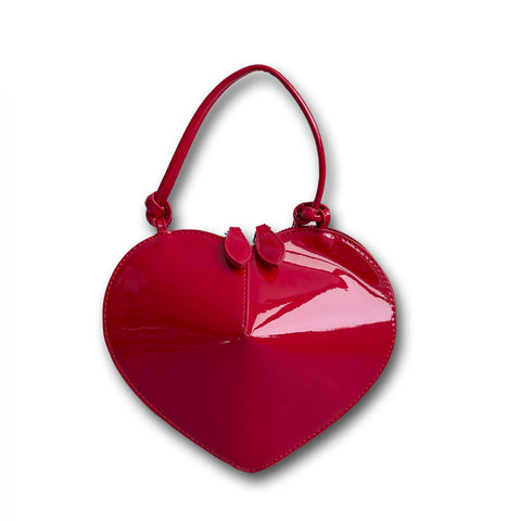 2way heart bag / red