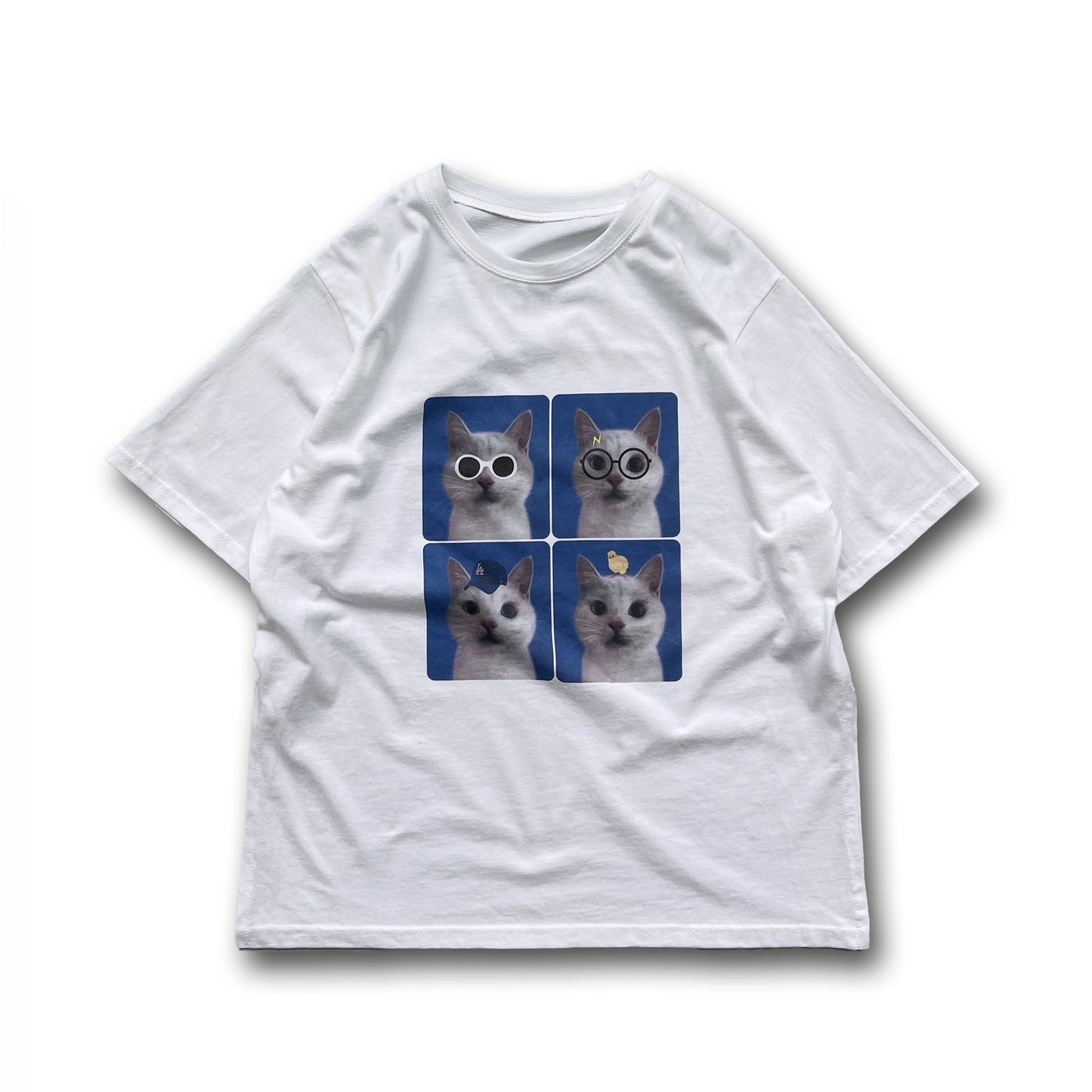 【SAMPLE】CAT PURIKURA TEE / ivory