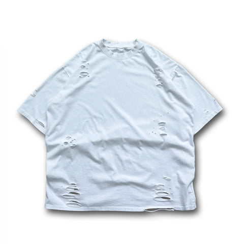 【SAMPLE】Heavy damage big tee / white