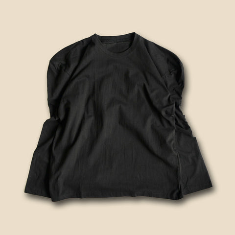 【SAMPLE】puff shoulder tops / black