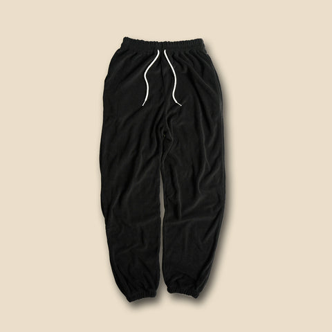 【SAMPLE】relax pile sweat pants / black