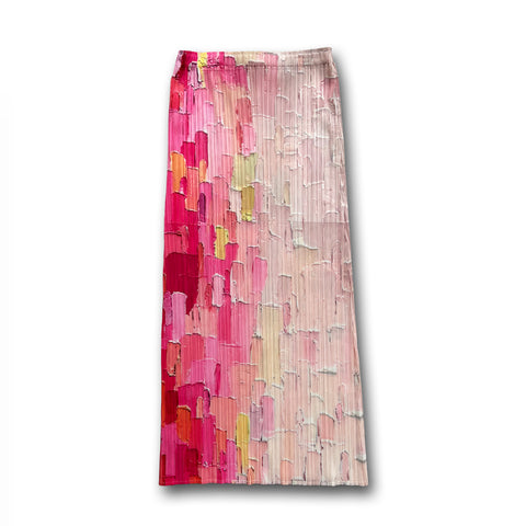 【SAMPLE】Painting design skirt / pink