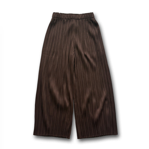 【SAMPLE】pleats pants / brown